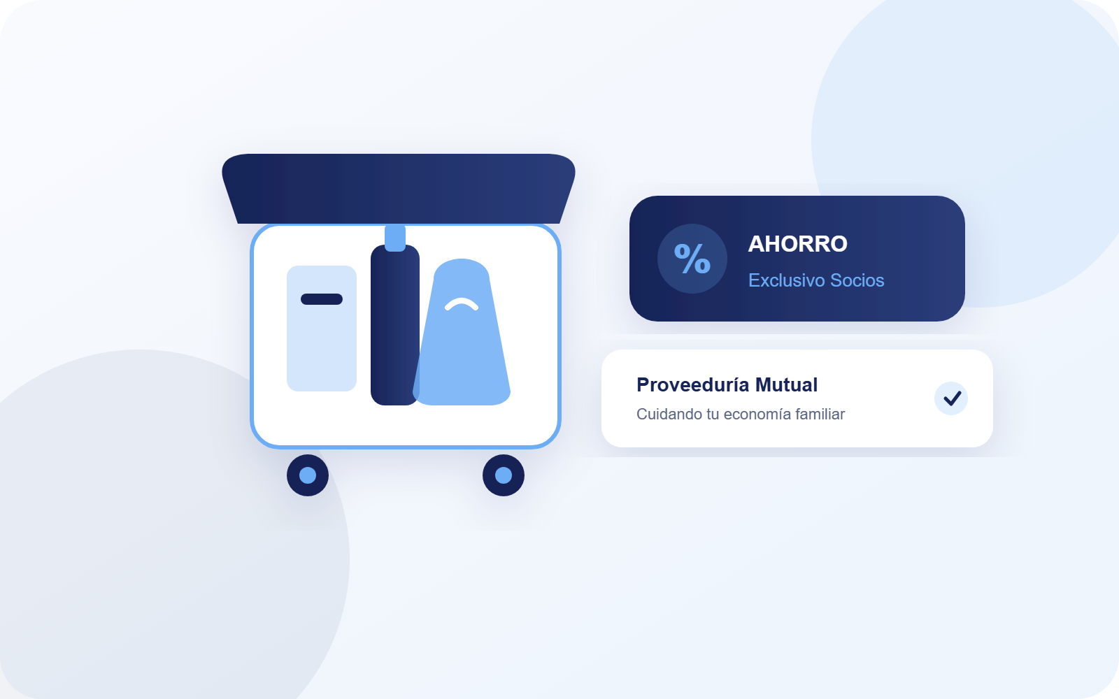Ahorro en compras de supermercado para socios